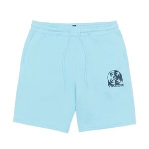 NWT Volcom Fleece Sweat Shorts Men Medium Blue Drawstring Lounge